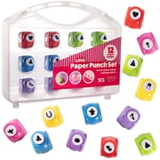 Idiy Scrapbook Paper Hole Punchers - 12 Unique Gift Themed Hole Punchers - Scrapbooking Supplies kit and Accessories