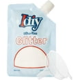 thumbnail image 1 of SCS Direct iDIY Ultra Fine Glitter (100g, 3.5 oz Pouch) w Easy-Pour Bag & Funnel-Snowfall White Extra Fine-Non-Toxic, DIY Arts & Crafts, School Projects, Festivals, Sparkle Decors, Resin, Gift, 1 of 5