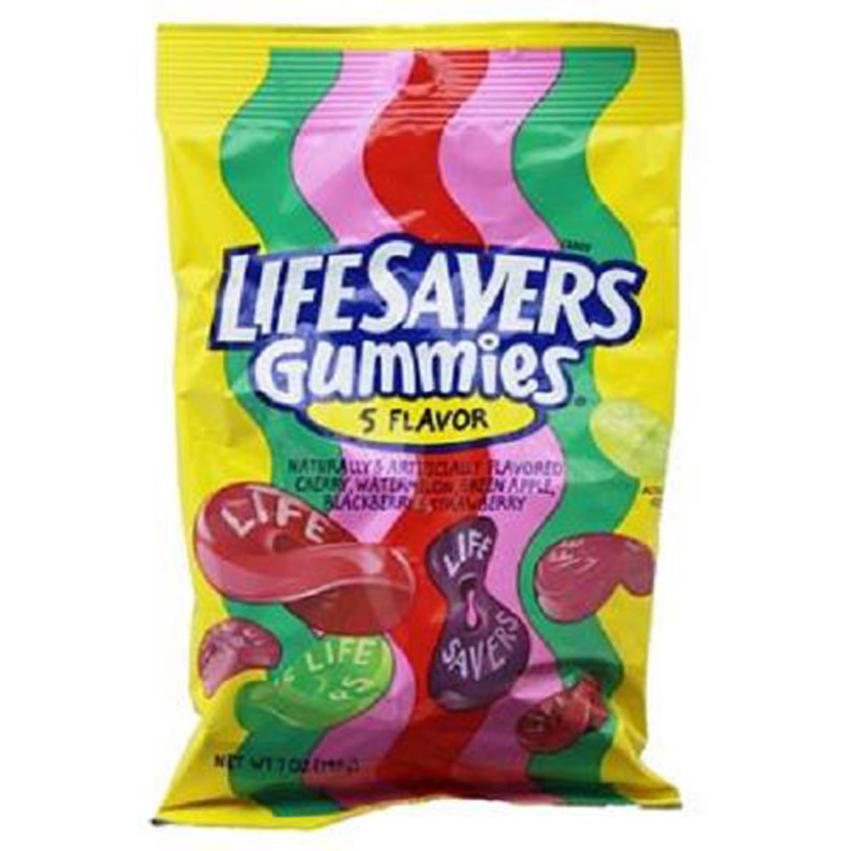 SCS Lifesavers Five Flavor Gummy - 7 oz. Bag - 12 ct. - Walmart.com