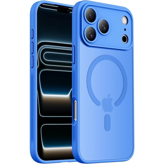 Designed for iPhone 17 Pro Max Case, Compatible with MagSafe, [Camera Protection] [15FT Military Drop Protection] Shockproof Translucent Matte Anti-Slip Phone Case, 6.9", Alpine Green