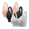 thumbnail image 1 of SCSAlgin 3PC Wireless Plus Size Bras No Underwire Supportive Full Coverage Comfortable Everyday Bra, 1 of 5