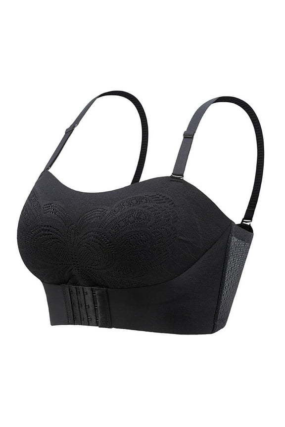 5 PC Womens Seamless Wirefree Push Up Bra U-Shaped Back Thin Comfort Breathable Everyday Bras