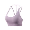 thumbnail image 1 of SCSAlgin Adjustable Strappy Sports Bras for Women Cute Crisscross Bra Wirefree Padded Top for Workout Yoga Daily, 1 of 5