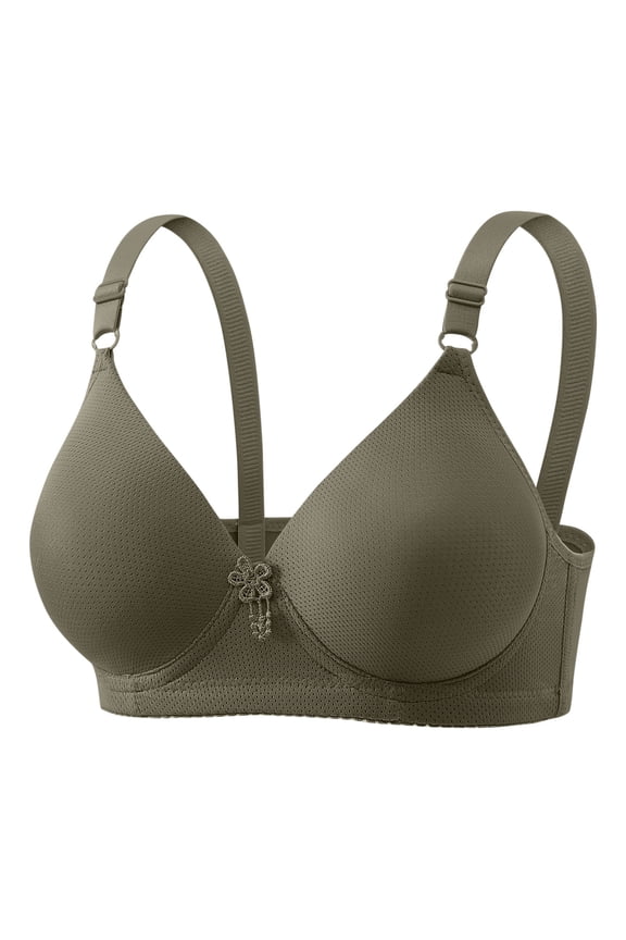 Bra for Womens Wireless Comfort Brassiere Sexy Bras Light Padded Lingerie