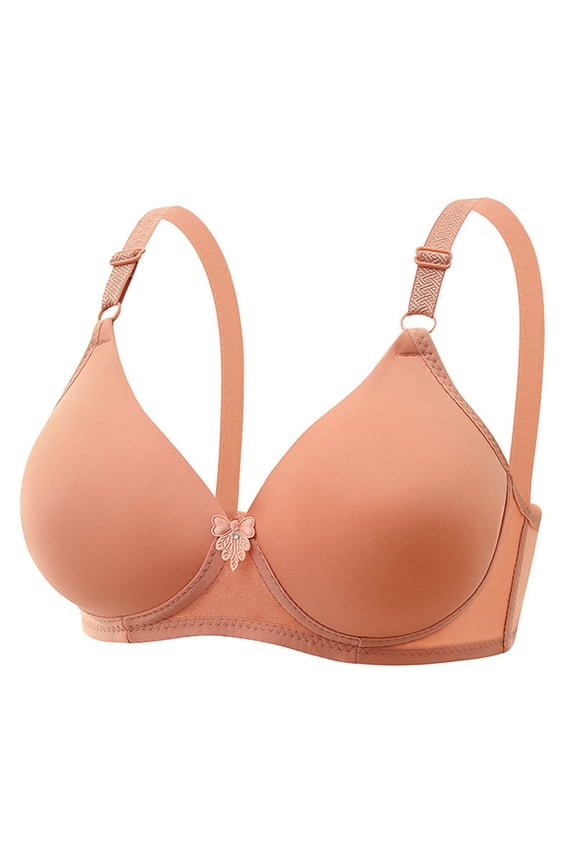 Bra for Womens Wireless Comfort Brassiere Sexy Bras Light Padded Lingerie