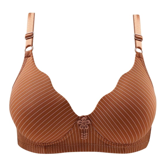 SCSAlgin Bras for Women Wireless Push Up Full Coverage Seamless Everyday Bra Double Support No Wire Comfort Bralette