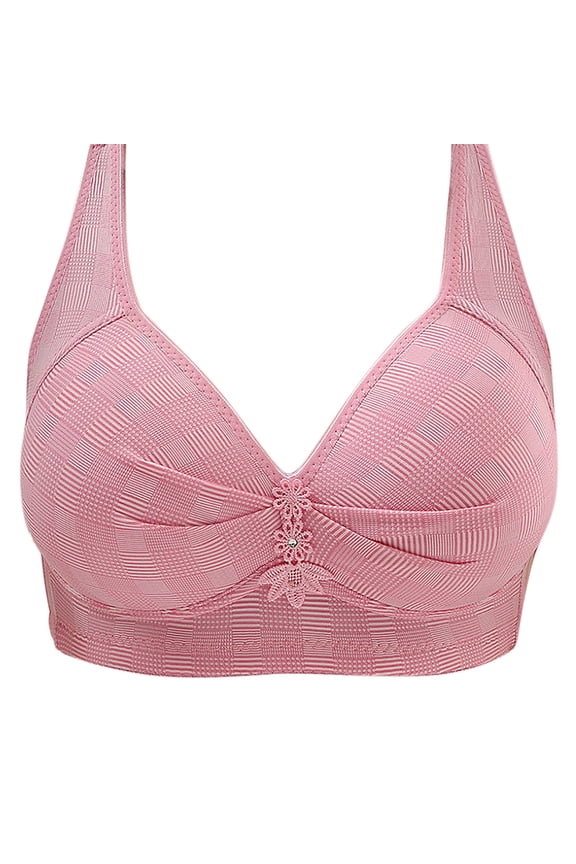 Bras for Womens Lace Comfort Wireless Full Coverage Bra Push Up Mesh Breathable Plus Size Sleep Bra