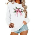 thumbnail image 1 of SCSAlgin Breast Cancer Awareness Sweatshirt Women Pink Ribbon heart Graphic Shirt Casual Long Sleeve Pullover Blouse, 1 of 4
