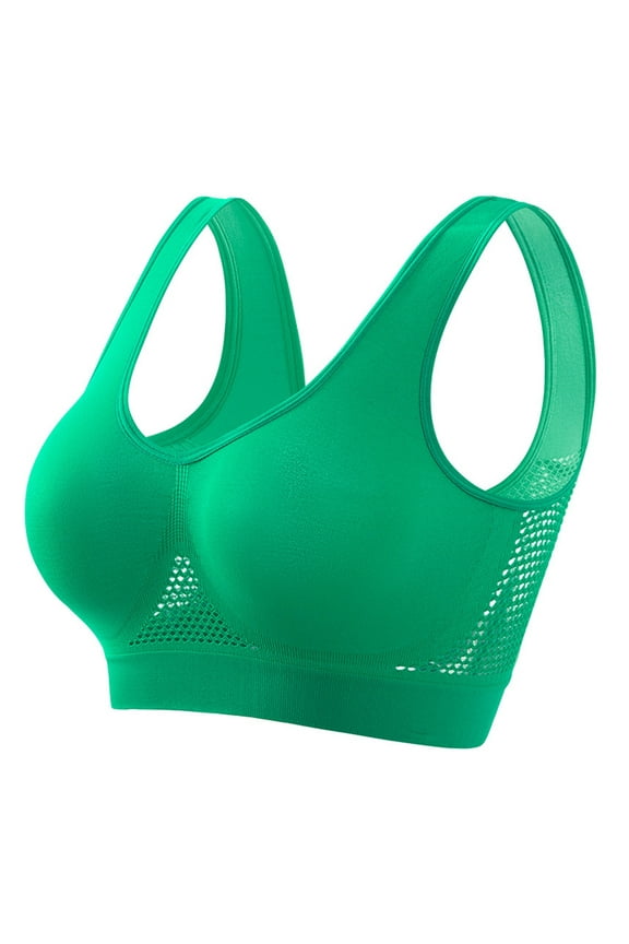 Breathable Cool Liftup Air Bra 2024 New Large Size Air Bra Breathable and Comfortable Mesh Sports Bra for Women