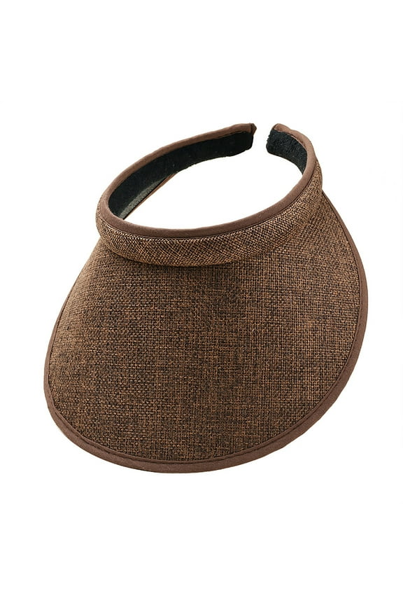 Cloth Covered Slip-On Visor for Women, Adjustable Cap Sports Sun Visors for Men