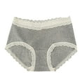 thumbnail image 1 of SCSAlgin Cotton Underwear for Women High Waisted Womens Underwear Pack Sexy Lace Edge Bikini Cheeky Panties Brief, 1 of 3