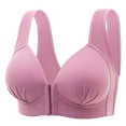 thumbnail image 1 of SCSAlgin Daisy Wireless Bras for Older Women Causal Front Closure Push Up Bras Full Coverage Comfortable Plus Size Bras, 1 of 2