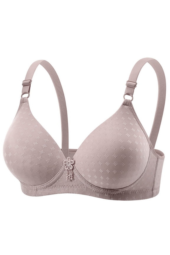Everyday Bra for Women Full Coverage Compression Bra No Underwire Unlined Bras Lightly Padded Bras