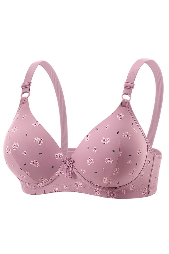 Everyday Bra for Women Full Coverage Compression Bra No Underwire Unlined Bras Lightly Padded Bras