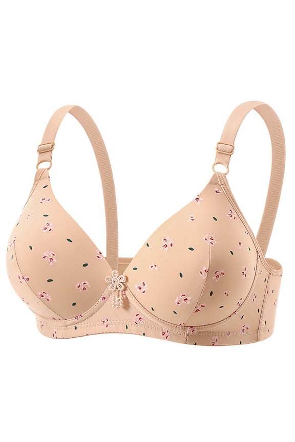 Everyday Bra for Women Full Coverage Compression Bra No Underwire Unlined Bras Lightly Padded Bras