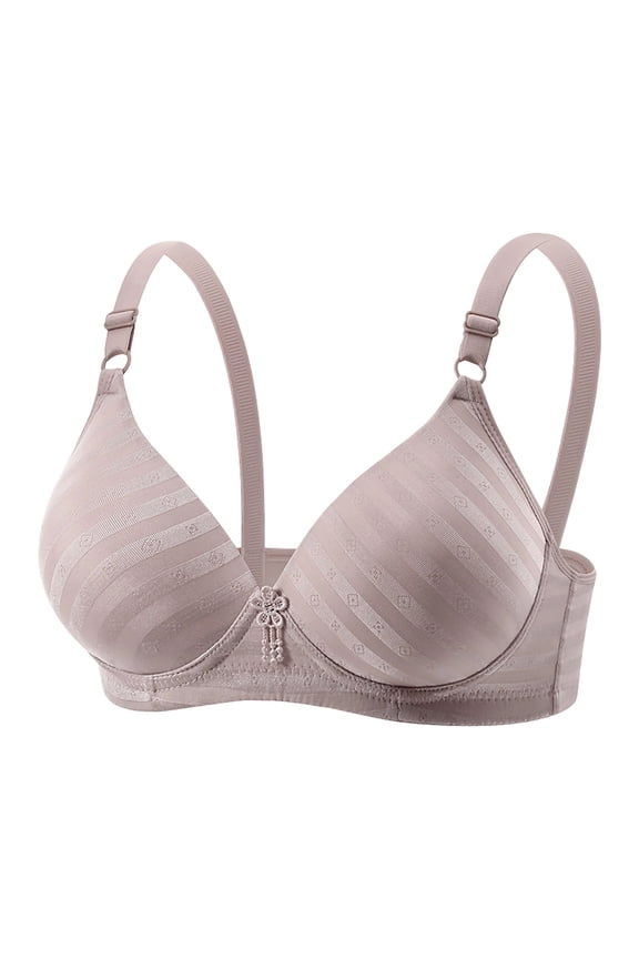 Everyday Bra for Women Full Coverage Compression Bra No Underwire Unlined Bras Lightly Padded Bras