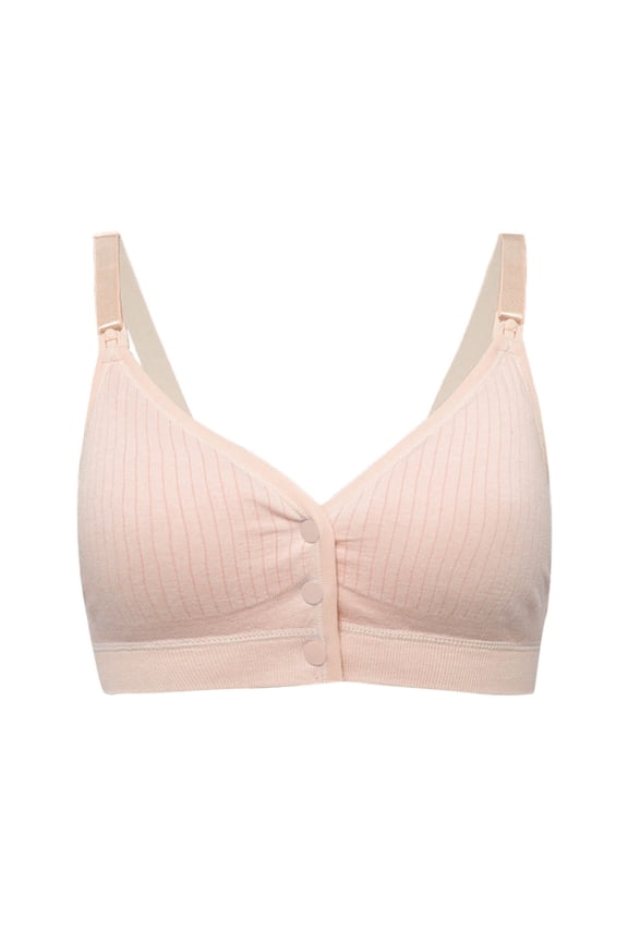 Front Button Bra Front Closure Breathable Everyday Sports Bras Comfort Front Snap Brassiere for Seniors