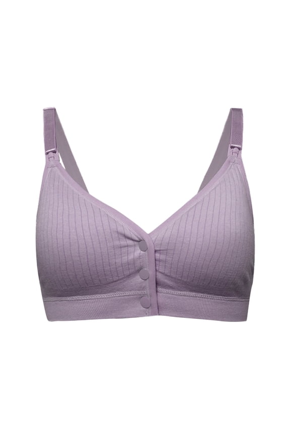 Front Button Bra Front Closure Breathable Everyday Sports Bras Comfort Front Snap Brassiere for Seniors