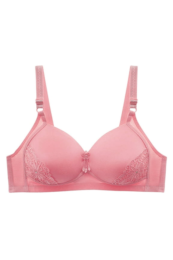 Front Closure Lace Stretch Ice Silk Unwired Bra Comfort Support Smoothing Shapewear Bra Perfectly Fit Push Up Bra