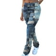 thumbnail image 1 of SCSAlgin Generic Women's Mid Rise Cargo Jeans Straight Wide Leg Baggy Jean Casual Y2K Streetwear Denim Pants, 1 of 6