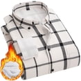 thumbnail image 1 of SCSAlgin Heavyweight Flannel Shirt for Men Long Sleeve Casual Button Down Soft Cotton Plaid Warm Shirts, 1 of 7