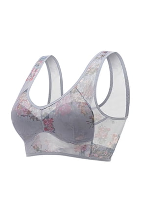 Ice Silk Lace Cooling Comfort Bra Lace Buttonless Comfortable Bra Lace Bandeau Seamless Push Up Bra