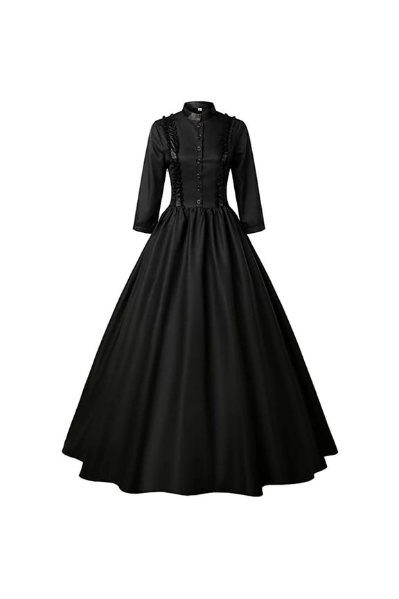 Lady Gothic Victorian Dresses for Women Civil War Costumes Queen Ball Gown Masquerade Dress