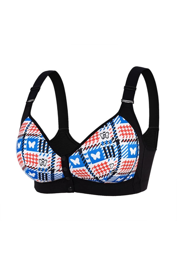 Large Size Bra Non Underwire Women Comfort Seamless Front Closure Bras Push-up Everyday Lingerie