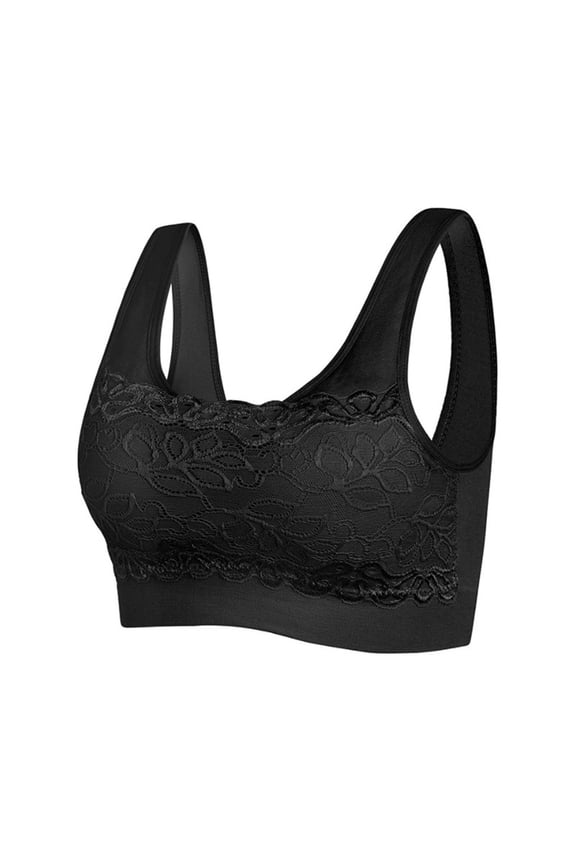 Litthing Lace Bralettes for Women Padded Sports Bra Seamless Women’s Tank Tops Wirefree Comfort Yoga Cami Bras
