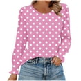 thumbnail image 1 of SCSAlgin Long Sleeve Shirts for Women Business Casual Tops Dressy Blouses with Smocked Cuffs, 1 of 5