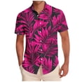 thumbnail image 1 of SCSAlgin Men's Hawaiian Shirts Short Sleeve Casual Floral Button Down Tropical Shirt Summer Holiday Beach Shirt, 1 of 5