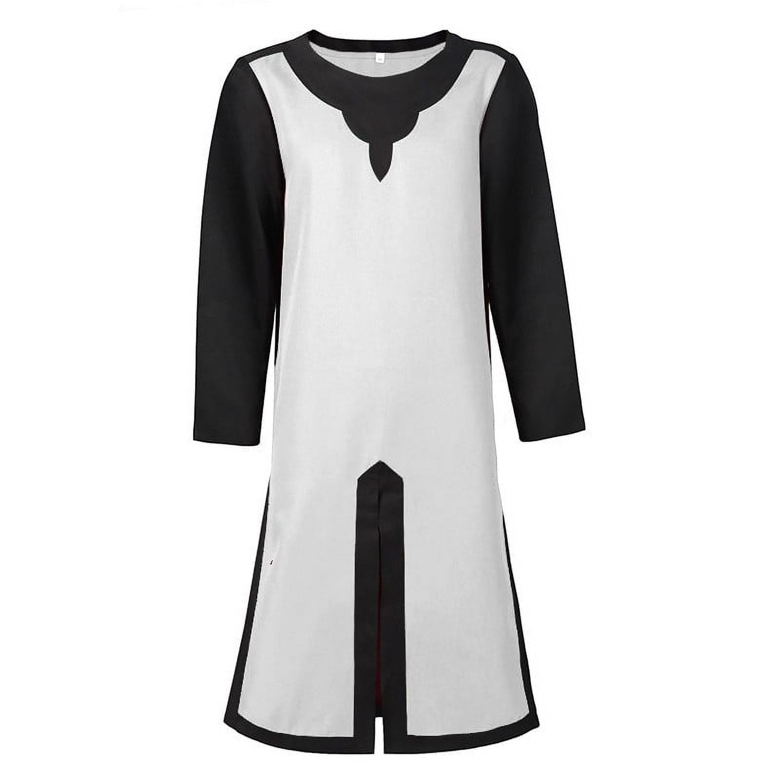 SCSAlgin Mens Medieval Costume Renaissance Templar Tunic Viking Knight ...