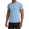 thumbnail image 1 of SCSAlgin Mens Workout Shirts Dry Fit Sun Protection Athletic Short Sleeve Shirt UPF 50+ Gym Running Swim Rash Guard Top, 1 of 6