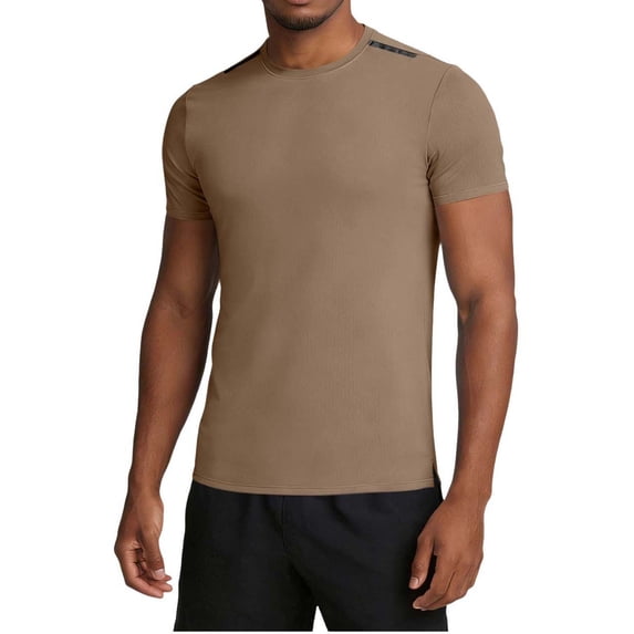 SCSAlgin Mens Workout Shirts Dry Fit Sun Protection Athletic Short Sleeve Shirt UPF 50+ Gym Running Swim Rash Guard Top