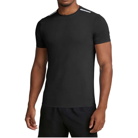 SCSAlgin Mens Workout Shirts Dry Fit Sun Protection Athletic Short Sleeve Shirt UPF 50+ Gym Running Swim Rash Guard Top