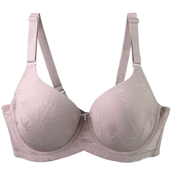 SCSAlgin Minimizer Bras for Women Full Coverage Underwire Bras Plus Size Lifting Floral Bra for Heavy Breast