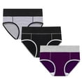 thumbnail image 1 of SCSAlgin Period Underwear for Women Heavy Flow Leakproof High Waisted Cotton Panties Postpartum Menstrual Briefs 3 Pack, 1 of 5