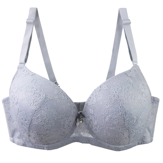 SCSAlgin Plus Size Push Up Bras for Women Back Fat Smoothing Bra Comfort Lightly Underwire T-Shirt Bra