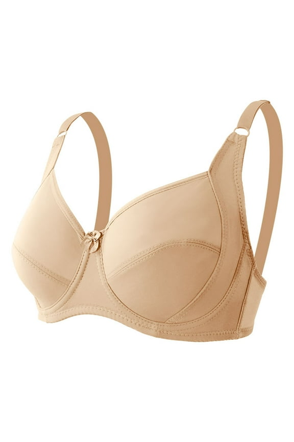 Plus Size Push Up Bras for Women Hide Back Fat Smoothing Bra Seamless Underwire T-Shirt Bra