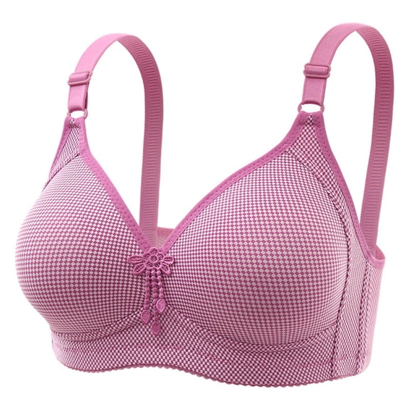 SCSAlgin Push Up Bra for Women Comfort Breathable Wirefree Bra Full Coverage Everyday Bras with Support Lift