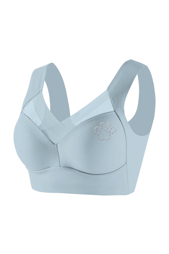 Seamless Powerful Push Up Wireless Bra, Full-Figure Posture Correcting Anti Sagging Bras