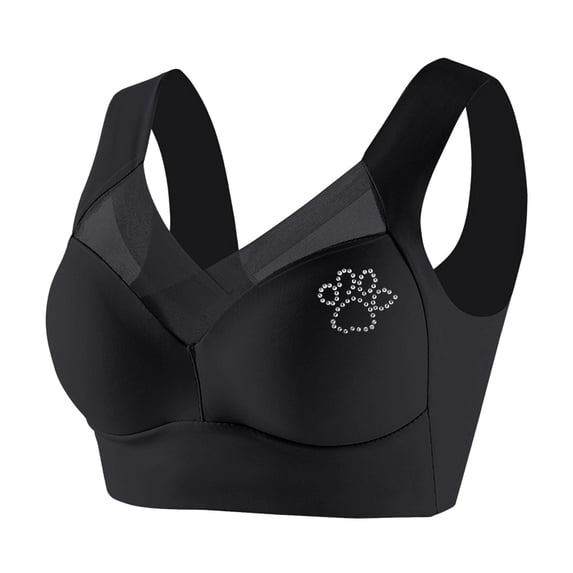 SCSAlgin Seamless Powerful Push Up Wireless Bra, Full-Figure Posture Correcting Anti Sagging Bras