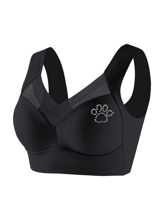 Seamless Powerful Push Up Wireless Bra, Full-Figure Posture Correcting Anti Sagging Bras