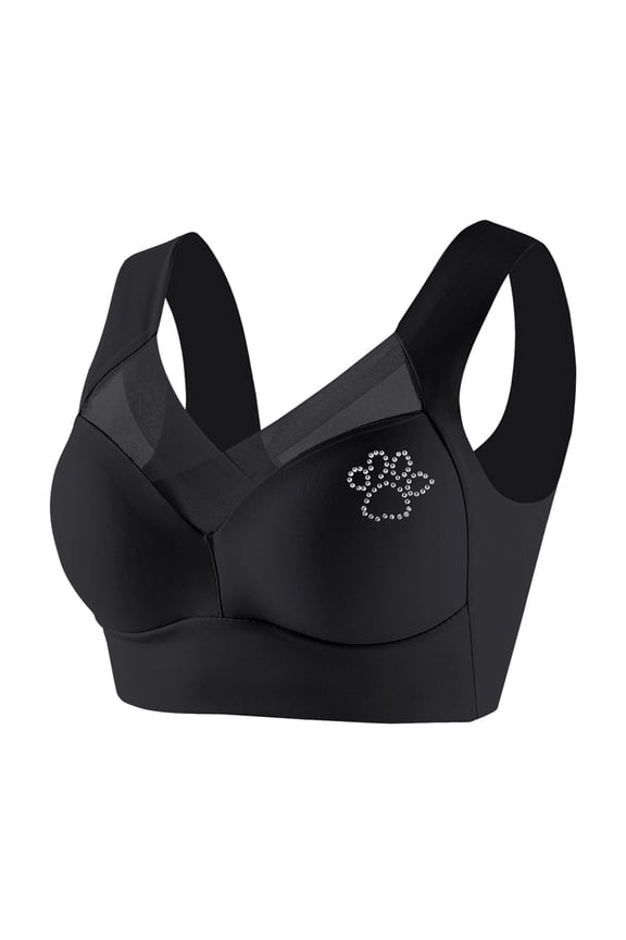 Seamless Powerful Push Up Wireless Bra, Full-Figure Posture Correcting Anti Sagging Bras