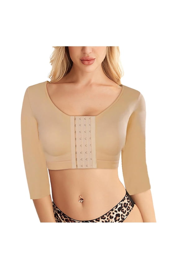 Shaper Tops for Women Arm Compression Post Surgery Front Closure Bra Tank Top Shapewear
