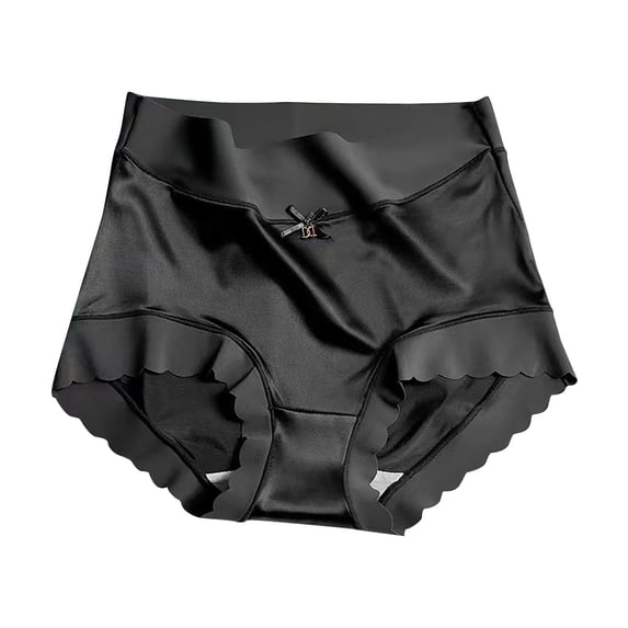 SCSAlgin Silk Panties Satin UnderWear for Women, High Waist Cheeky Silky Smooth Ice Bikini Panties