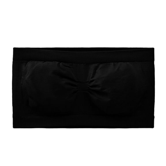 SCSAlgin Strapless Bandeau Bra Seamless Bralettes Stretchy Non Padded Bandeau Tube Top Hollow Back Bra for Women