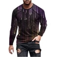 thumbnail image 1 of SCSAlgin T-Shirts for Men Long Sleeve Funny 3D Graphic Tee Tops Plus Size Grim Reaper Skeleton Gothic Horror T-Shirt, 1 of 4