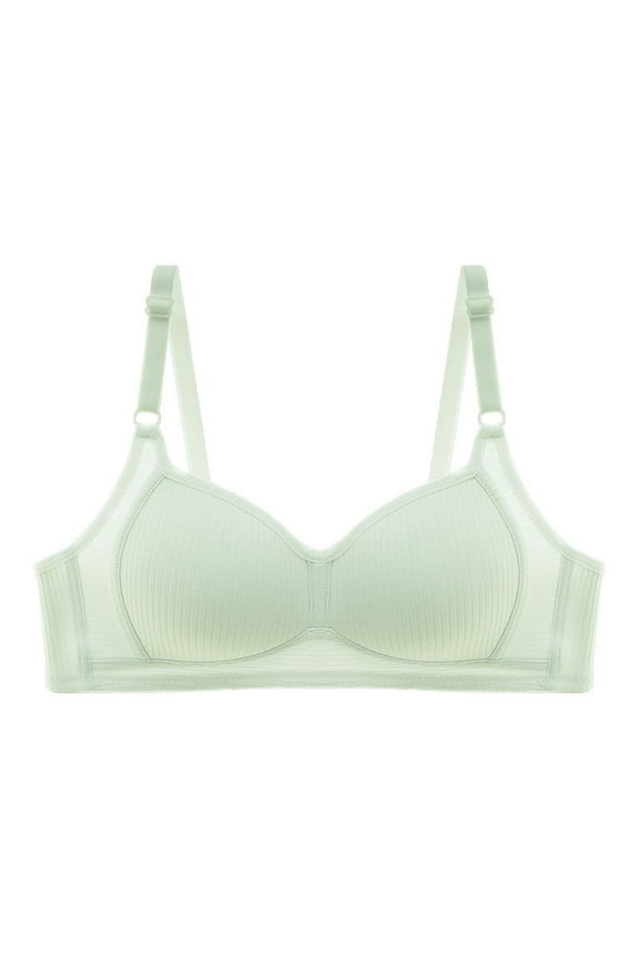 Teen Girls Training Bra Cotton Wire Free Adjustable Straps Breathable Bras