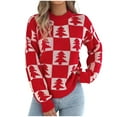thumbnail image 1 of SCSAlgin Ugly Christmas Sweaters for Women Cute Fuzzy Funny Wintertime and Holiday Parties Knitted Pullover Sweater, 1 of 7